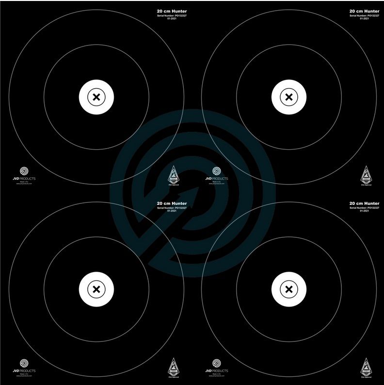 JVD  IFAA Hunter 4 x 20 cm Target Faces