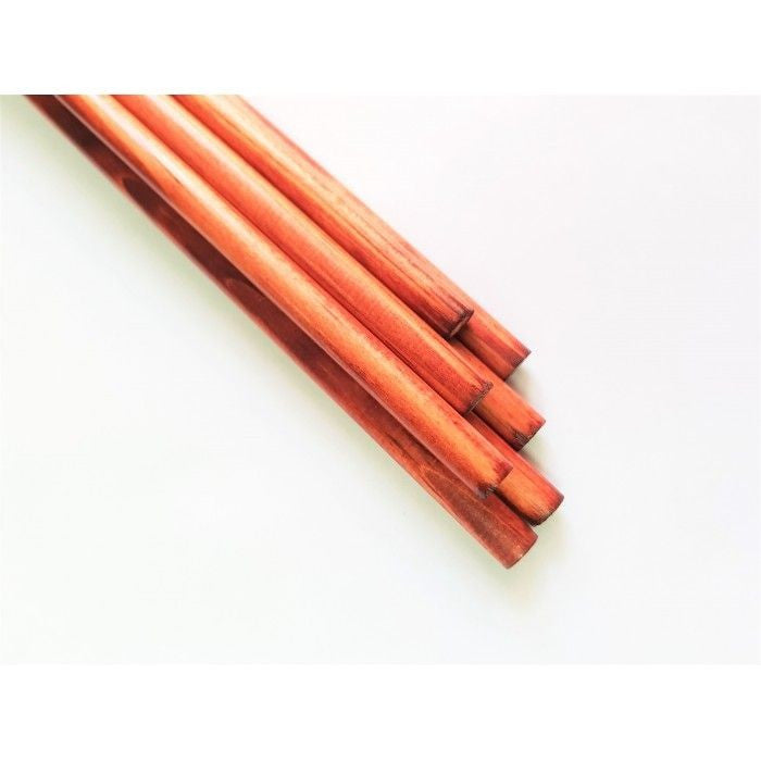 Mahogany varnished shaft 11/32'' each