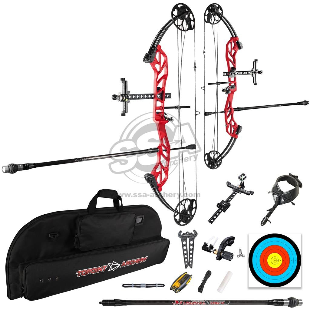 COMPOUND PACKAGE STARTING 36 ROTATING MOD 19-60LBS 20-31" RH RED- Topoint