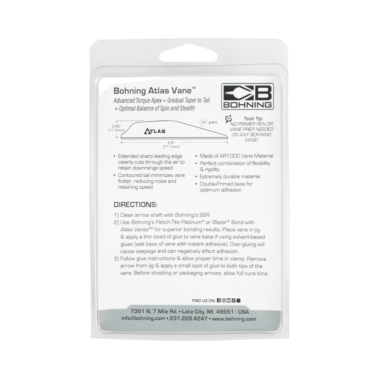 Atlas Vane 2.8" 12 pack