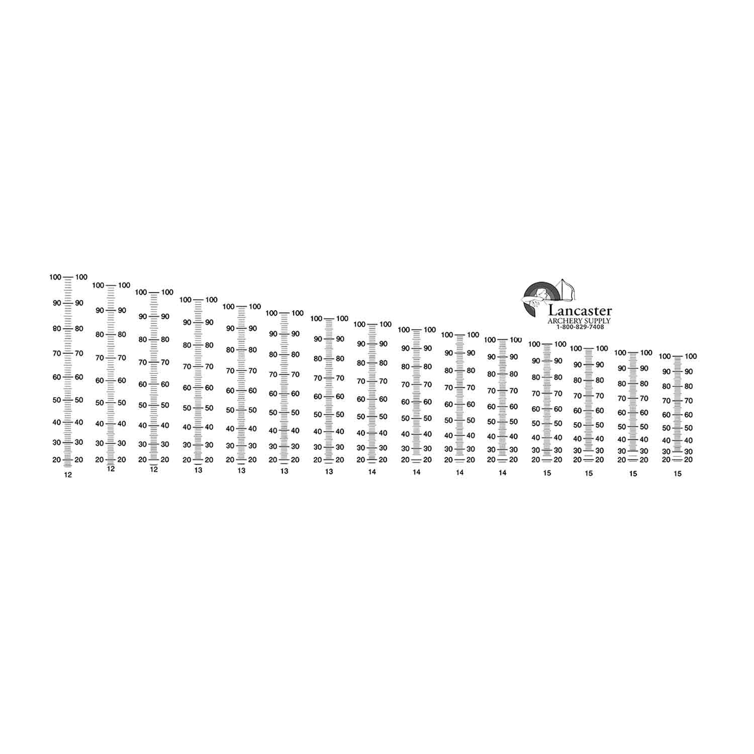 Calibrated Sight Scale Recurve-Black