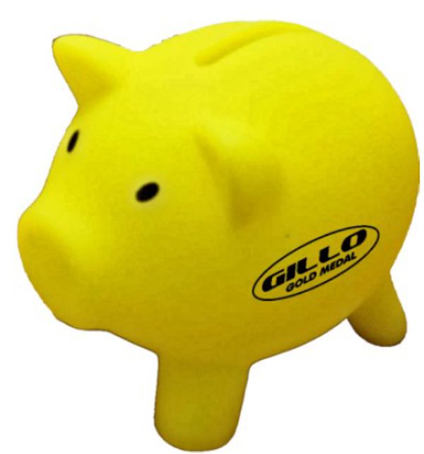 Gillo Piggy Bank Yellow