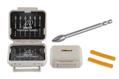 Decut-GLUE-IN POINTS BREAK-OFF TUNGSTEN X10 12/PK